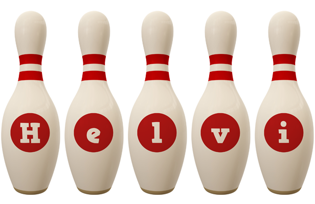 Helvi bowling-pin logo