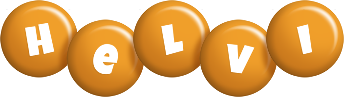 Helvi candy-orange logo