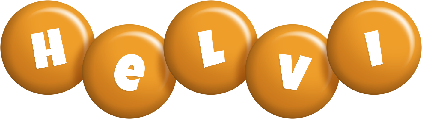Helvi candy-orange logo