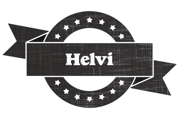 Helvi grunge logo