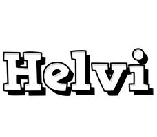 Helvi snowing logo