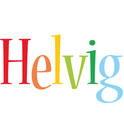 Helvig birthday logo
