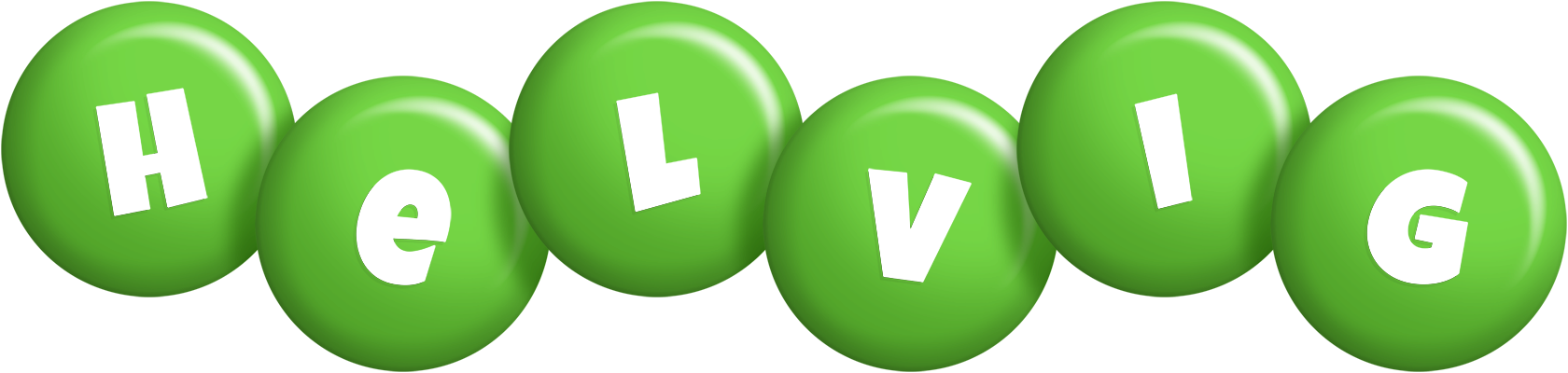 Helvig candy-green logo
