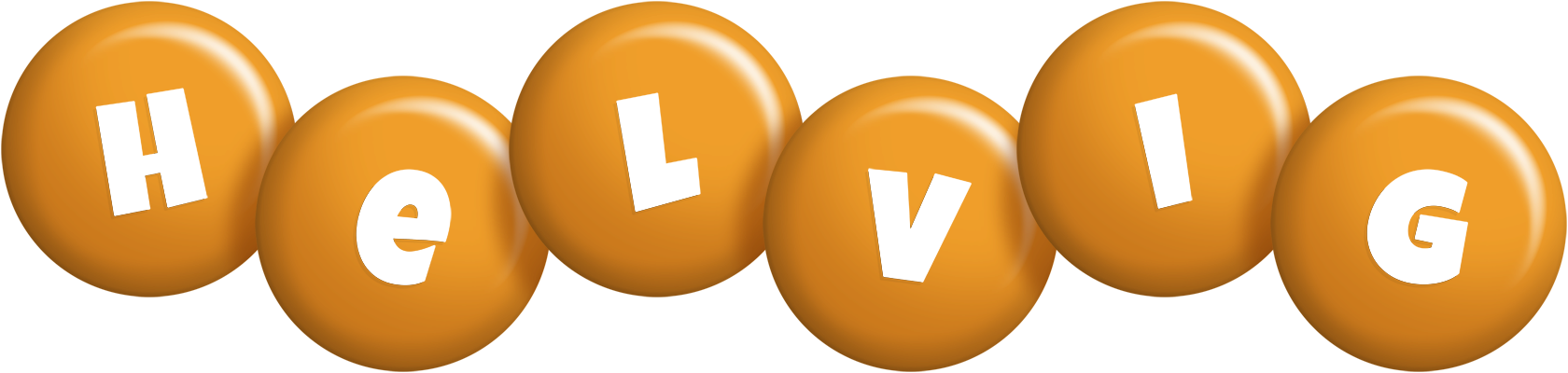 Helvig candy-orange logo