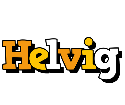 Helvig cartoon logo