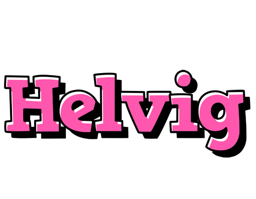 Helvig girlish logo