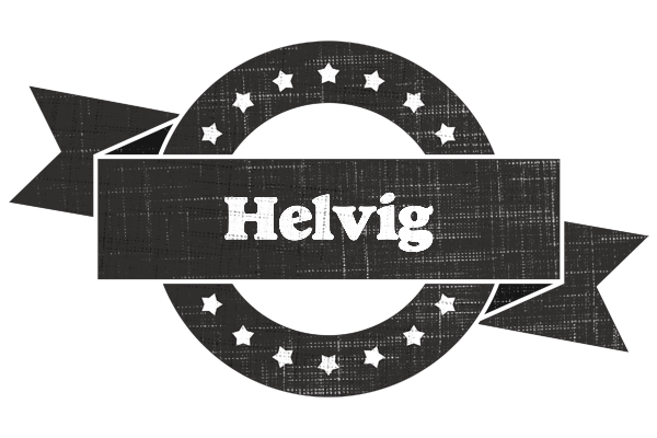 Helvig grunge logo