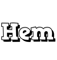 Hem snowing logo