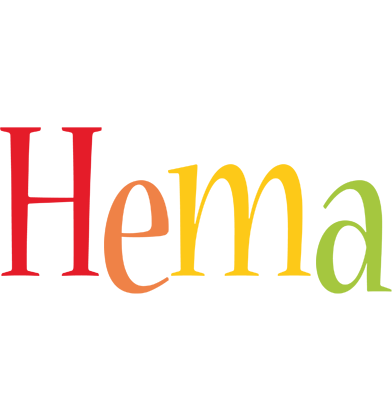 Hema birthday logo