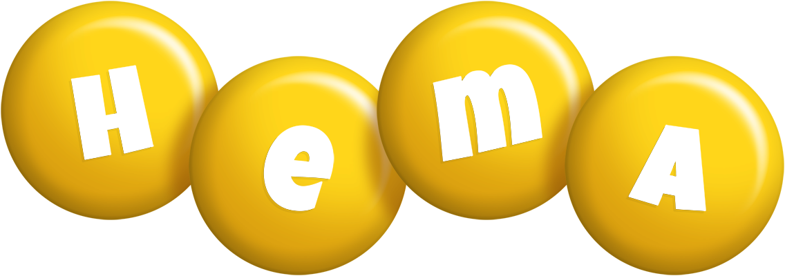 Hema candy-yellow logo