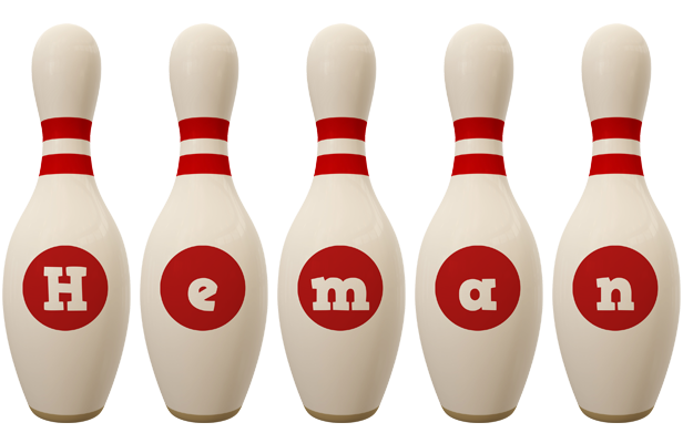 Heman bowling-pin logo