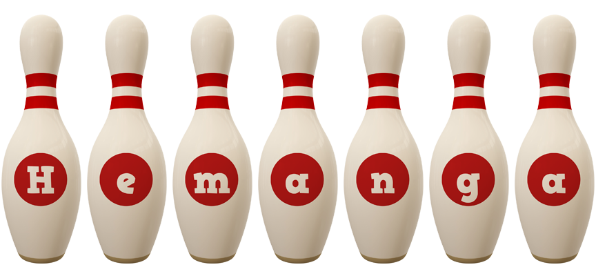 Hemanga bowling-pin logo