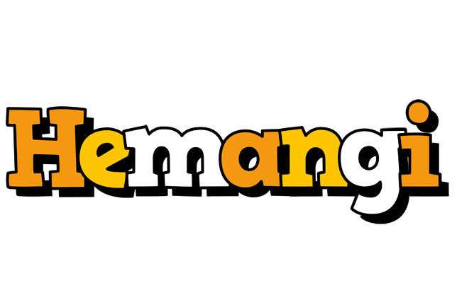 Hemangi cartoon logo