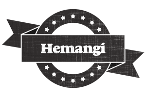 Hemangi grunge logo