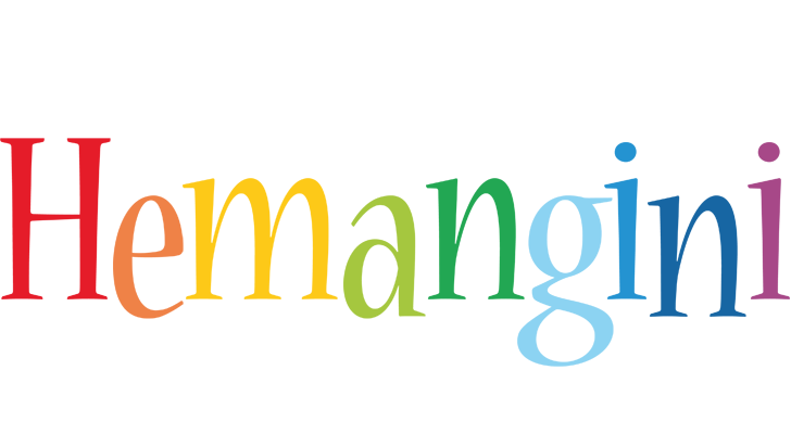 Hemangini birthday logo