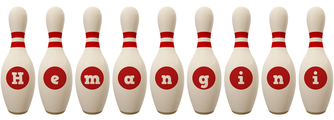 Hemangini bowling-pin logo