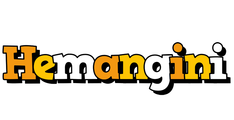 Hemangini cartoon logo