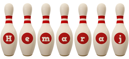 Hemaraj bowling-pin logo