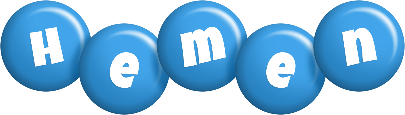 Hemen candy-blue logo