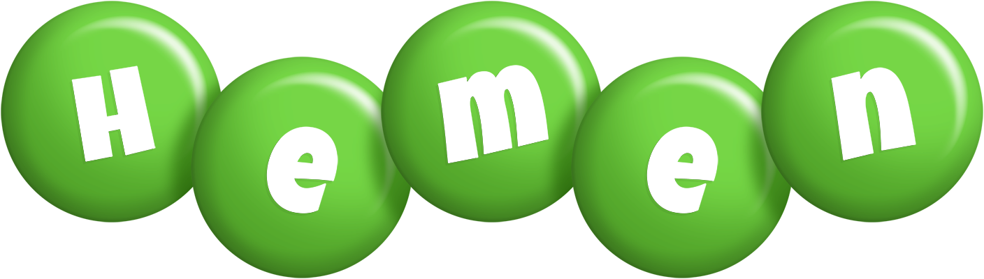 Hemen candy-green logo