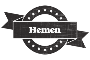 Hemen grunge logo