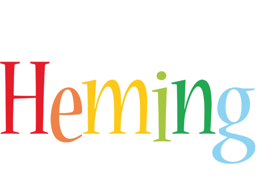 Heming birthday logo