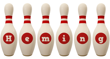 Heming bowling-pin logo