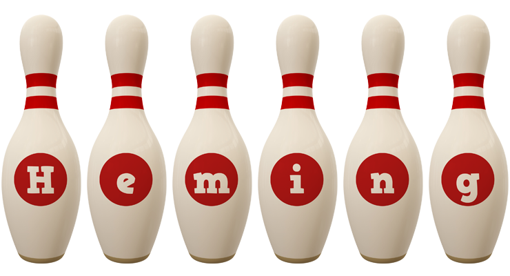 Heming bowling-pin logo