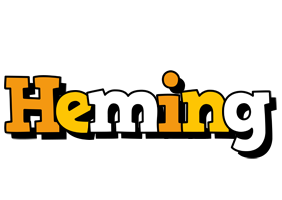 Heming cartoon logo