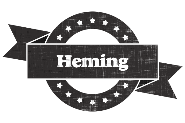 Heming grunge logo