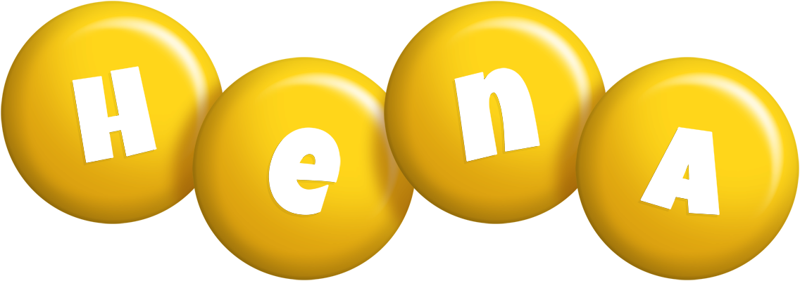 Hena candy-yellow logo