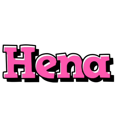 Hena girlish logo