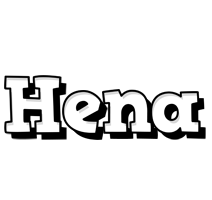 Hena snowing logo