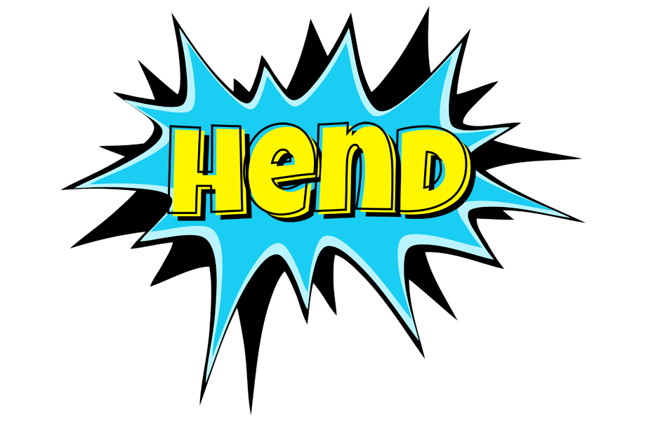 Hend amazing logo