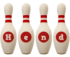 Hend bowling-pin logo