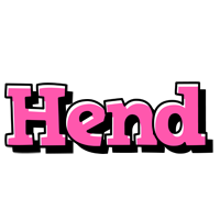 Hend girlish logo