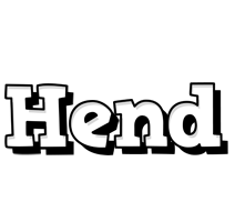 Hend snowing logo