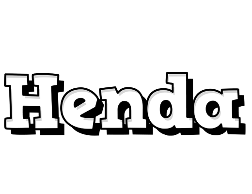 Henda snowing logo