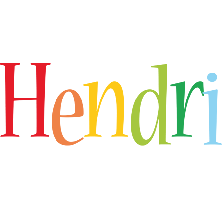 Hendri birthday logo