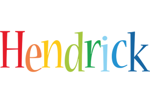 Hendrick birthday logo