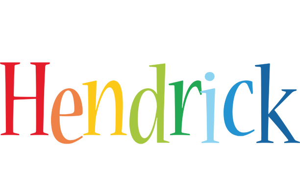 Hendrick birthday logo