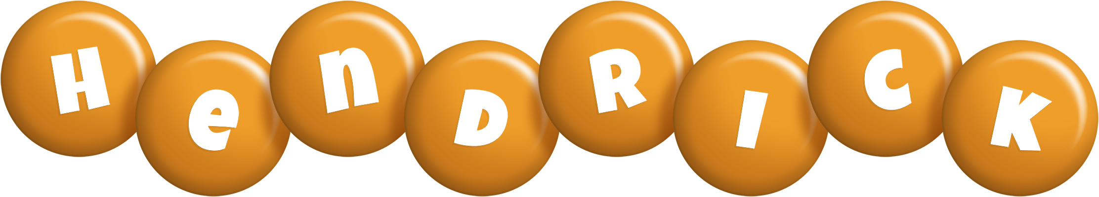 Hendrick candy-orange logo