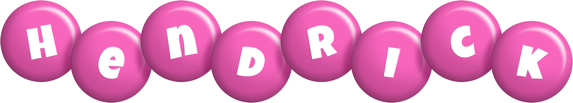 Hendrick candy-pink logo