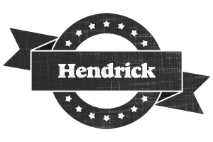 Hendrick grunge logo