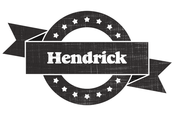 Hendrick grunge logo