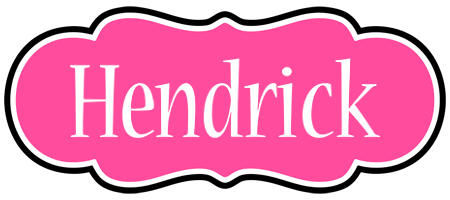 Hendrick invitation logo