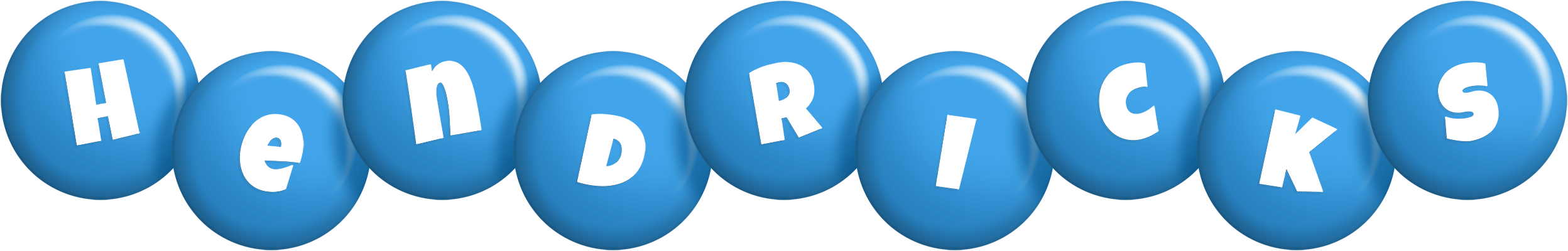 Hendricks candy-blue logo