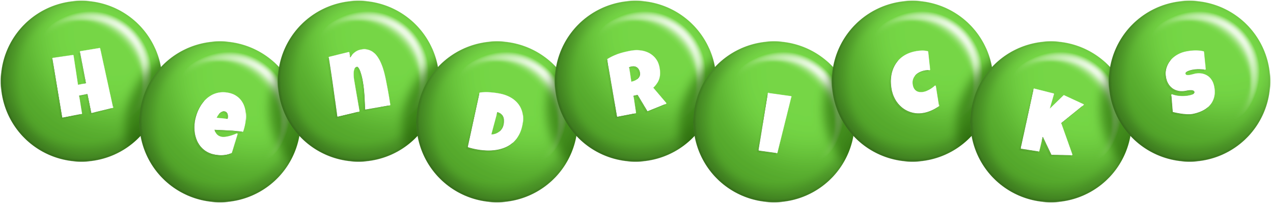 Hendricks candy-green logo