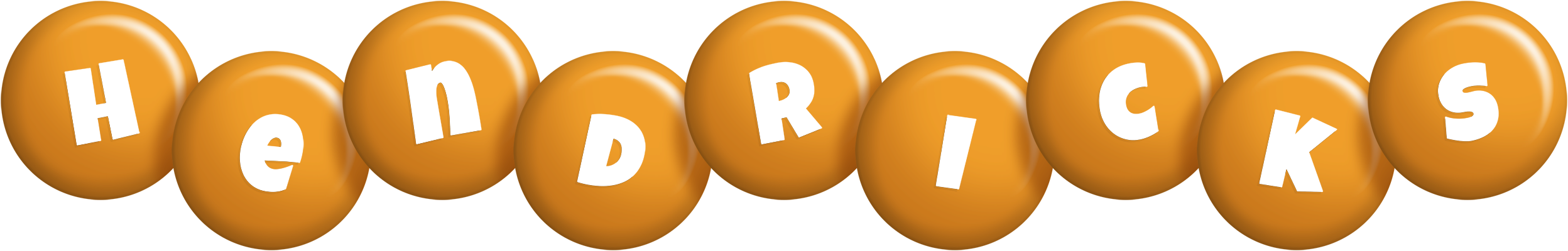 Hendricks candy-orange logo