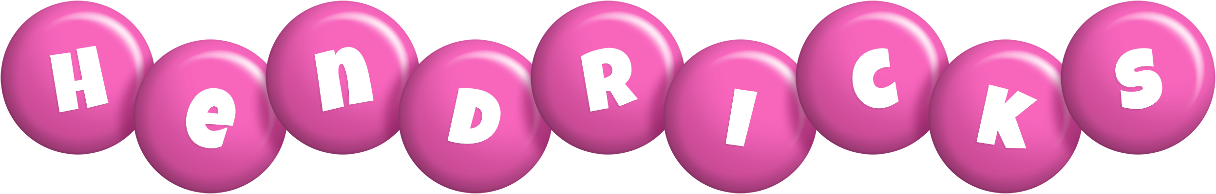 Hendricks candy-pink logo